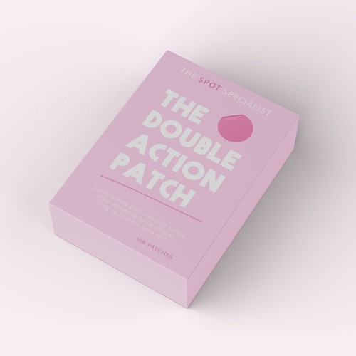 Pimple Patch PACKAGING to appeal to FEMALE BEAUTY user Design by AnaHola