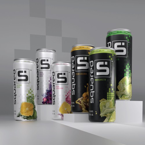 Clean - edgy beverage can for THC / CBD drink Design by LEX360