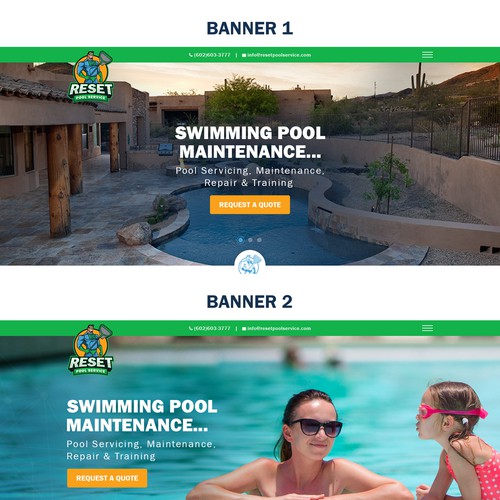 Diseño de Pool Service Website for Heroes of Pool Industry de Jasmin_A