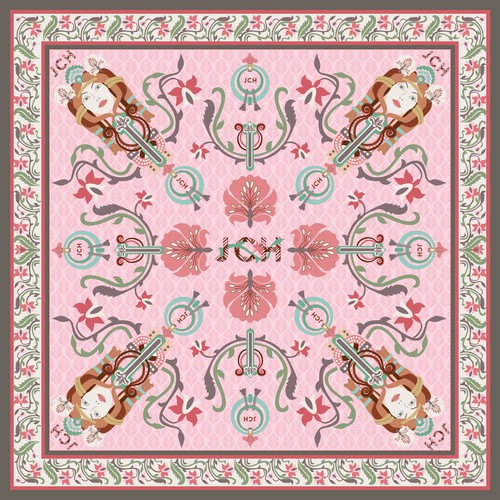 Pattern for silk scarf Design by rafapi