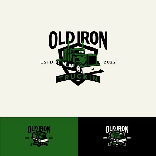 Vintage old school trucking Restoration and apparel brand Design by NuriCreative