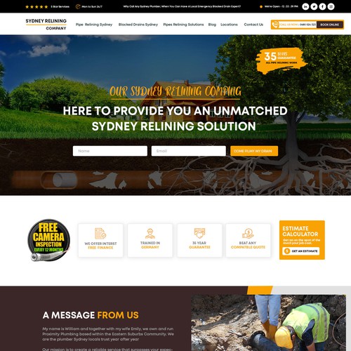 ⭐ SYDNEY PLUMBING COMPANY NEEDING FRESH NEW WEBSITE Design by Webwooter™