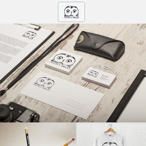COOL, INTELLIGENT & SIMPLE OWL LOGO DESIGN FOR CLOTHING LINE + LUCIDLY AWAKE!! Design by Turaiphie