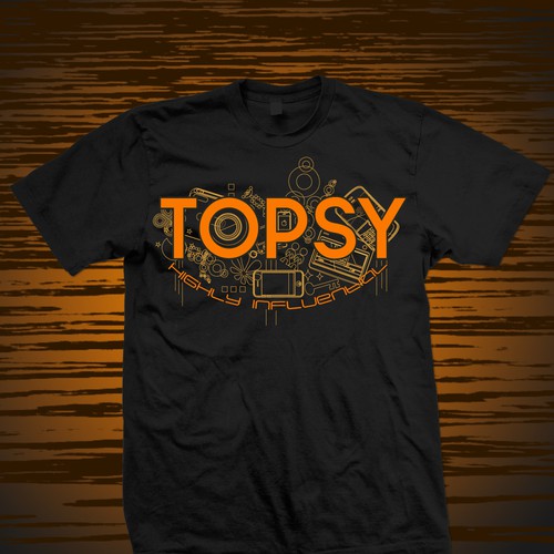 T-shirt for Topsy Ontwerp door pinkstorm