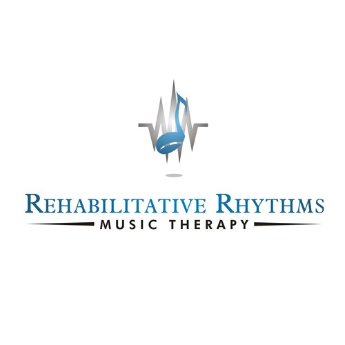 logo for Rehabilitative Rhythms Music Therapy Diseño de pas'75