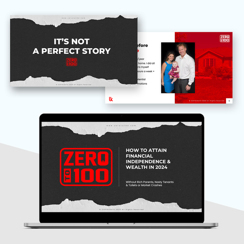 Re Design Black and White Webinar Presentation Design by Riohimself