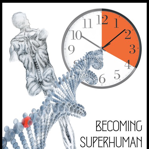 "Becoming Superhuman" Book Cover Design by Alfronz