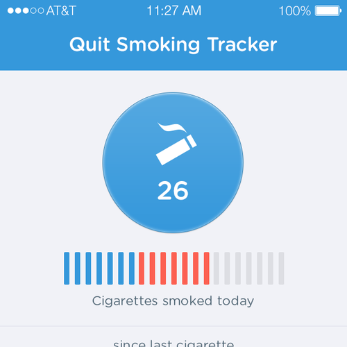 Quit Smoking app for Apple iPhone | App design contest