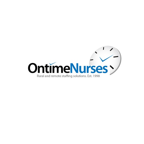 logo and business card for Ontime Nurses Diseño de KamNy