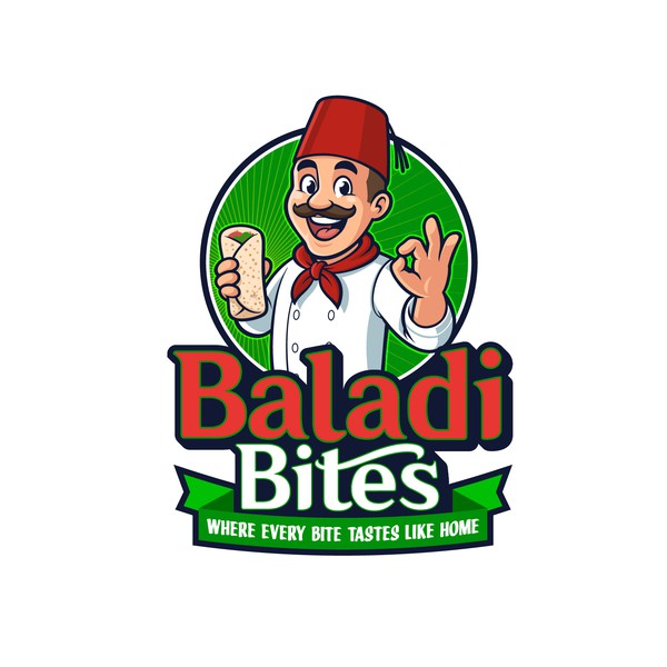 Awesome Lebanese Chef Mascot!