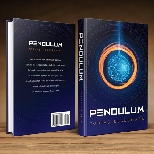 Design di Book cover for SF novel "Pendulum" di Klassic Designs