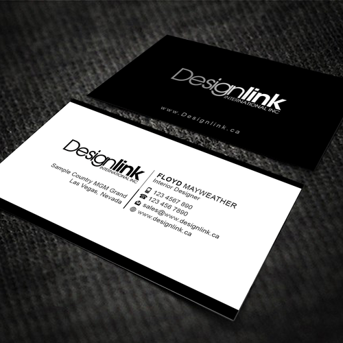 Develop A Business Card For A Dynamic Interior Design Firm