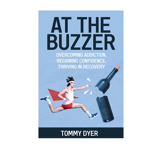 Book cover for inspirational, comeback story out of addiction into recovery! Design by DezignManiac