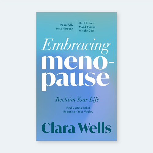 I need a book cover that connects with women about menopause Design by Yesim Tuzun