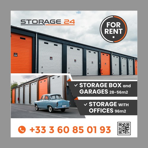 Creative banner design for a storage company Design by dezignedge*