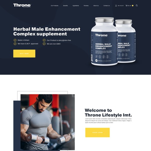 Supplement Website Design by rachmadani