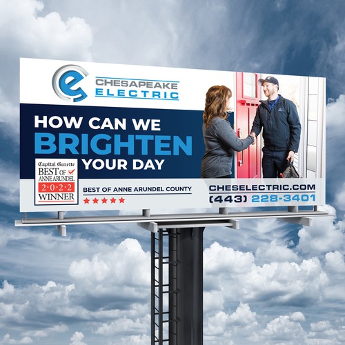 Chesapeake Electric Billboard Design by Brainovative