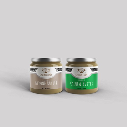 Design a Product Label for Caveman Candy nut butters | Product label ...