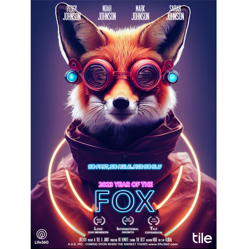 Life360 2023 Year of the Fox Poster Design by Asiel ..