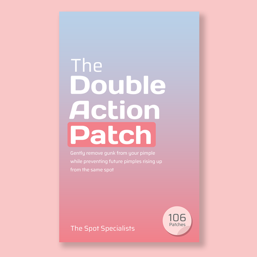 Pimple Patch PACKAGING to appeal to FEMALE BEAUTY user Design by Sonagi