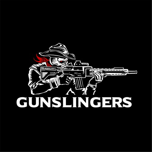 Retail logo for "Gunslingers" Design by Hadeboga Studio