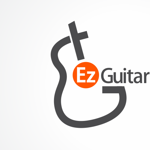 Guitar logo with the title 'Help EZ Guitar Trainer  with a new logo'