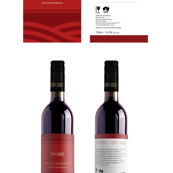 Design by Damien_M titled "Traditional wine label"