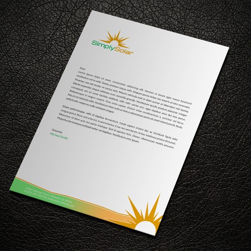 "Renewable Energy Company Letterhead" Design réalisé par ™SF_Design™