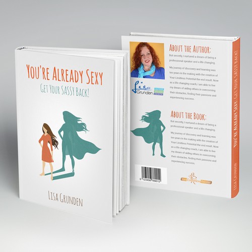 Design di Book Cover Front/Back For "You're Already Sexy: Get Your Sassy Back!" di CreatePX™