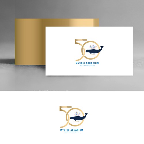 Mystic Aquarium Needs Special logo for 50th Year Anniversary Design by Passionately Curious