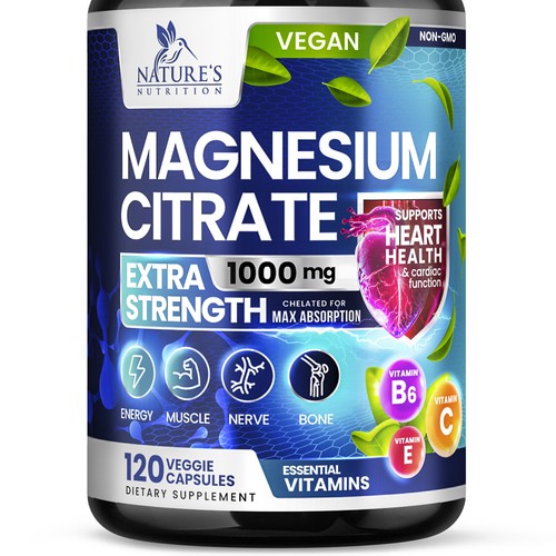 Premium Magnesium Citrate Design needed for Nature's Nutrition Design by Davi Giolo ★