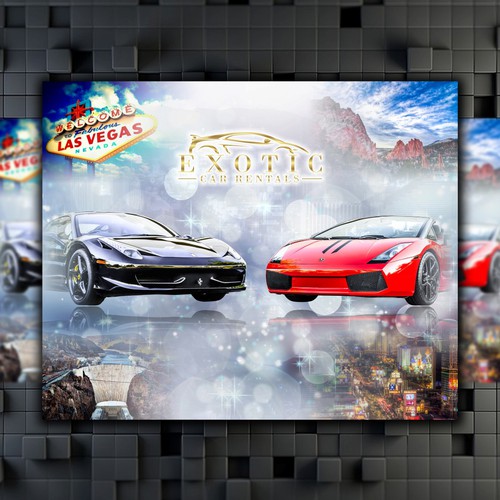 exotic car picture/destination wall poster! Design by Mrs Design ♥