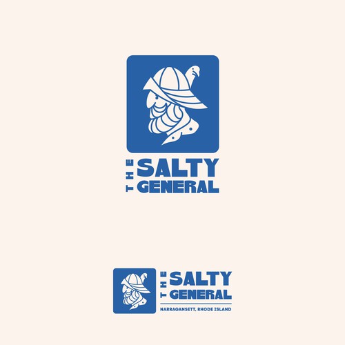 Salty New England General Store / sandwich shop combining classic text & modern imagery Design by Nacer Filez