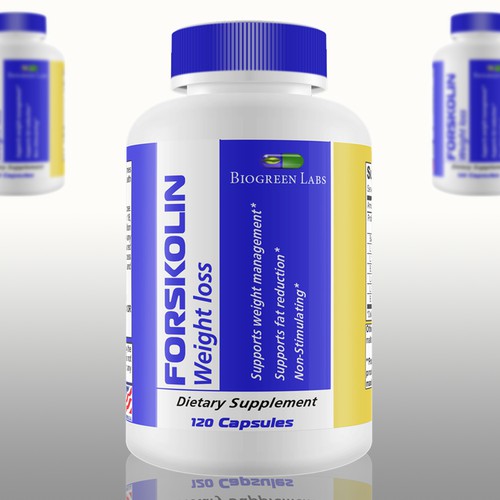 Modern health supplement label design Design by LSDdesign