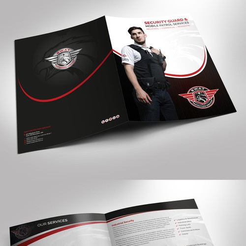 Create an attractive Presentation Folder for a Security Company!! Diseño de RQ Designs