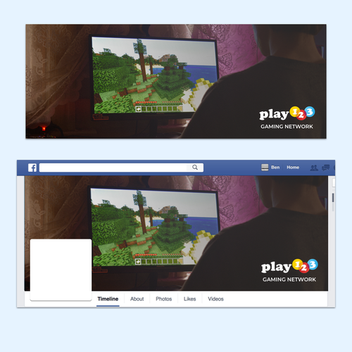 Design Facebook cover for a free games website di sk's