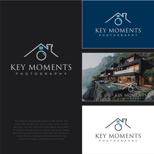 Sleek, Professional Branding for a Luxury Real Estate Photography Business” Design by Vulfman
