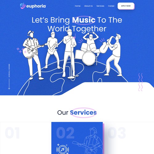 Web page design contest entry by MercClass