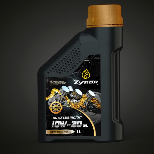 auto lubricant label design | strong , modern and powerful Design by Joe Ladislaus