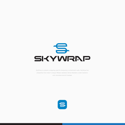 SkyWrap Logo Design by SimonMar