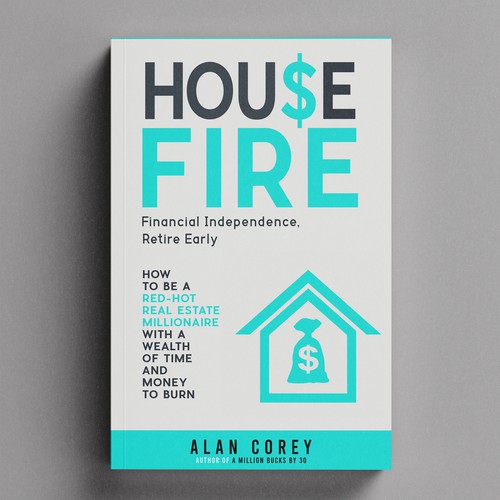 Eye-catching BOOK COVER with REAL ESTATE and EARLY RETIREMENT focus Design by H-Izz Design