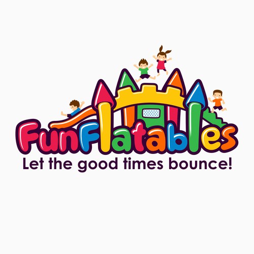 Create a fun, eye catching logo for a new inflatable rental company ...