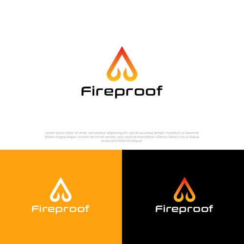 isometric fire logo Design by gNeed