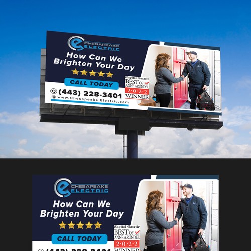 Chesapeake Electric Billboard Design by Graphics House