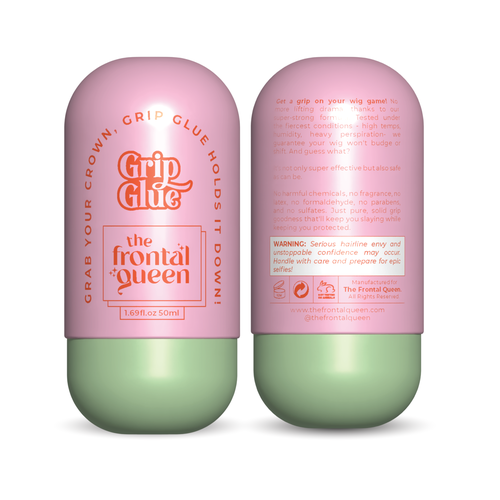 Design Wig Glue Product label  for a Viral Gen Z hair brand! Design réalisé par Sayyed Jamshed