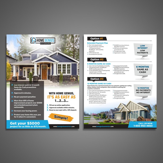 Customer Flyer for Financing - 1 or 2 pages | Postcard, flyer or print ...
