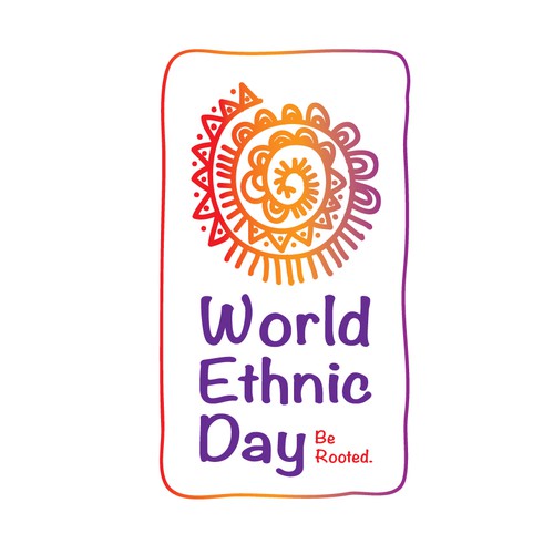 Logo for World Ethnic Day to celebrate ethnic cultures of the world-ontwerp door M&T