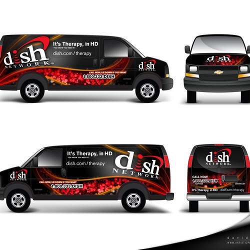 Diseño de V&S 002 ~ REDESIGN THE DISH NETWORK INSTALLATION FLEET de artisticperson.com