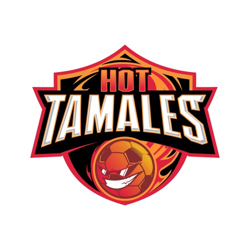 5-6 year olds need a soccer team logo! HOT TAMALES Design por indraDICLVX