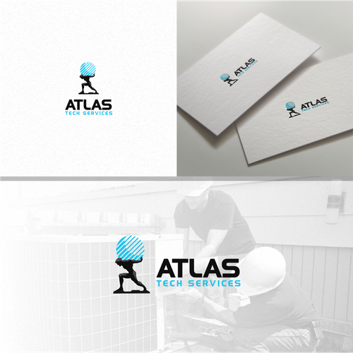 Guaranteed-  Create a logo and branding concept for Atlas Tech Services Design by jenggot_merah_